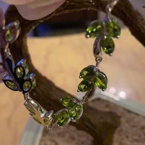 Vintage 925 peridot bracelet